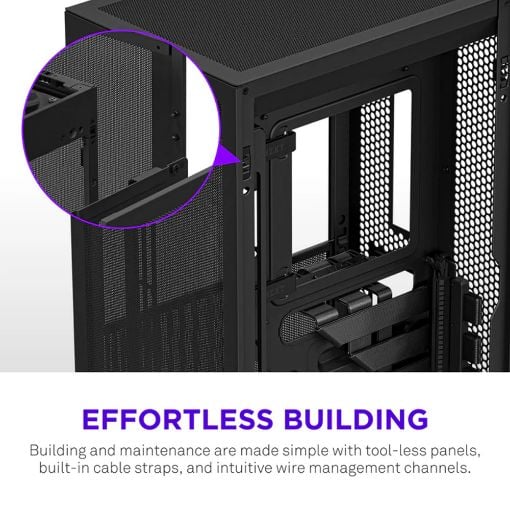 Εικόνα της NZXT H2 Flow Tempered Glass Black 2026 CI-H21FB-01