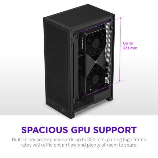 Εικόνα της NZXT H2 Flow Tempered Glass Black 2026 CI-H21FB-01