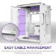 Εικόνα της NZXT H9 Flow RGB+ Dual-Chamber Tempered Glass White 2025 CM-H92FW-P1