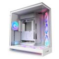 Εικόνα της NZXT H9 Flow RGB+ Dual-Chamber Tempered Glass White 2025 CM-H92FW-P1