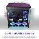 Εικόνα της NZXT H9 Flow RGB+ Dual-Chamber Tempered Glass Black 2025 CM-H92FB-P1