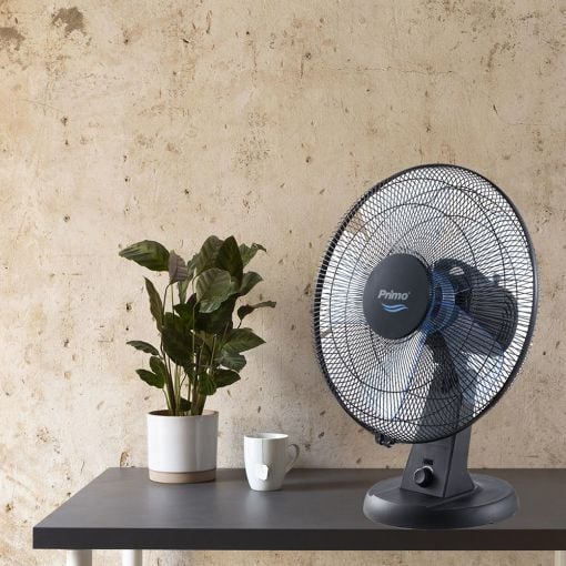Εικόνα της Επιτραπέζιος Ανεμιστήρας Primo 40cm 30W DC Black/Blue PRTF-80603D