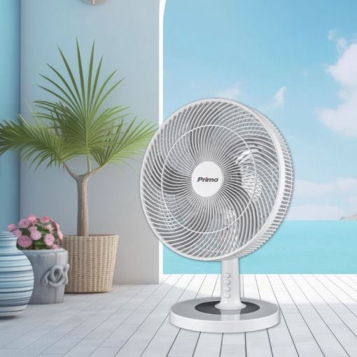 Εικόνα της Επιτραπέζιος Ανεμιστήρας Primo 40cm 50W White PRTF-80708