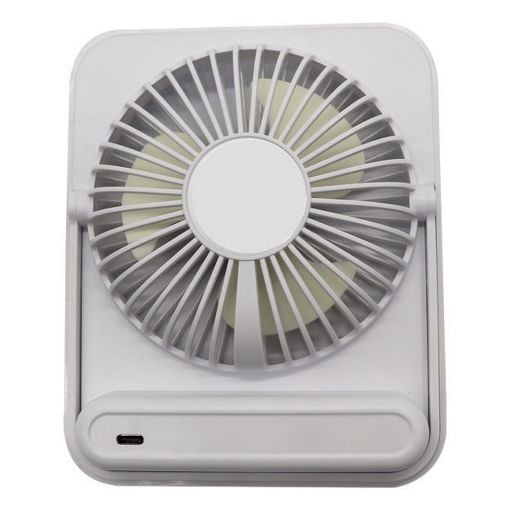 Εικόνα της Mini Επιτραπέζιος Ανεμιστήρας Primo 12.5cm 5W White PRMF-80692
