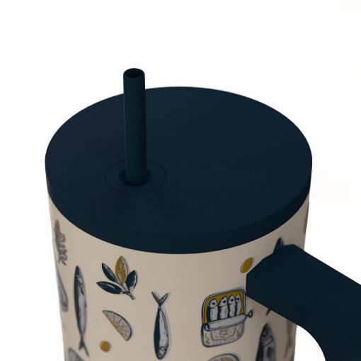 Εικόνα της Θερμός Estia Straw Tumbler XL Save The Aegean 900ml Salt Life 01-41557