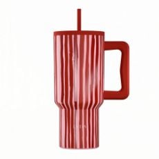 Εικόνα της Θερμός Estia Straw Tumbler XL Save The Aegean 900ml Viva Stripe 01-41564