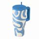 Εικόνα της Θερμός Estia Straw Tumbler XL Save The Aegean 900ml Ocean Waves 01-41571