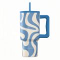 Εικόνα της Θερμός Estia Straw Tumbler XL Save The Aegean 900ml Ocean Waves 01-41571