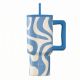 Εικόνα της Θερμός Estia Straw Tumbler XL Save The Aegean 900ml Ocean Waves 01-41571
