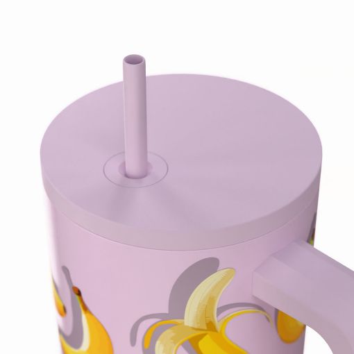 Εικόνα της Θερμός Estia Straw Tumbler XL Save The Aegean 900ml Banana Mood 01-41601