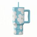 Εικόνα της Θερμός Estia Straw Tumbler XL Save The Aegean 900ml Blue Daisy 01-41618