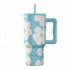 Εικόνα της Θερμός Estia Straw Tumbler XL Save The Aegean 900ml Blue Daisy 01-41618