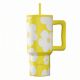 Εικόνα της Θερμός Estia Straw Tumbler XL Save The Aegean 900ml Yellow Daisy 01-41625