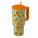 Εικόνα της Θερμός Estia Straw Tumbler XL Save The Aegean 900ml Peach Garden 01-41632