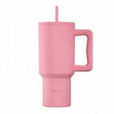 Εικόνα της Θερμός Estia Straw Tumbler XL Save The Aegean 900ml Rose 01-41526