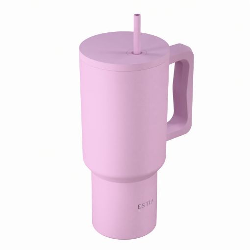 Εικόνα της Θερμός Estia Straw Tumbler XL Save The Aegean 900ml Lavender 01-41472