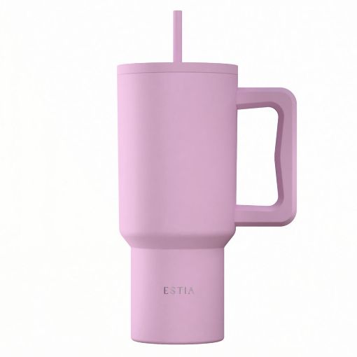 Εικόνα της Θερμός Estia Straw Tumbler XL Save The Aegean 900ml Lavender 01-41472
