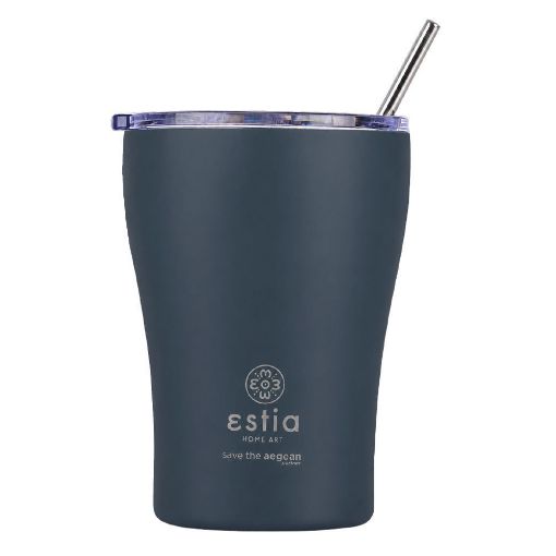 Εικόνα της Ποτήρι Θερμός Estia Coffee Mug Save The Aegean 350ml Indigo 01-41427