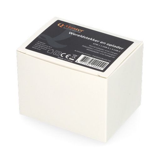 Εικόνα της Αντάπτορας Πρίζας Ταξιδιού Q-Master Universal 1x USB-A & 3x USB-C GaN 67W PWR001BLK67W