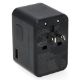Εικόνα της Αντάπτορας Πρίζας Ταξιδιού Q-Master Universal 1x USB-A & 3x USB-C GaN 67W PWR001BLK67W