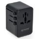 Εικόνα της Αντάπτορας Πρίζας Ταξιδιού Q-Master Universal 1x USB-A & 3x USB-C GaN 67W PWR001BLK67W