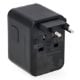 Εικόνα της Αντάπτορας Πρίζας Ταξιδιού Q-Master Universal 2x USB-A & 3x USB-C GaN 35W Black PWR001BLK35W