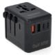 Εικόνα της Αντάπτορας Πρίζας Ταξιδιού Q-Master Universal 2x USB-A & 3x USB-C GaN 35W Black PWR001BLK35W