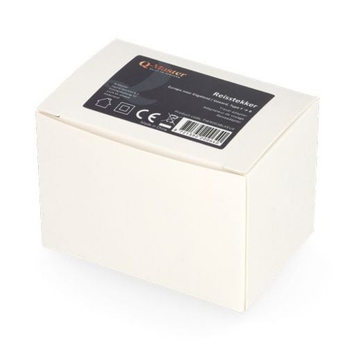 Εικόνα της Αντάπτορας Πρίζας Ταξιδιού Q-Master Type-F to Type-G (EU to UK) Black PWR003BLKEUK