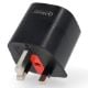 Εικόνα της Αντάπτορας Πρίζας Ταξιδιού Q-Master Type-F to Type-G (EU to UK) Black PWR003BLKEUK