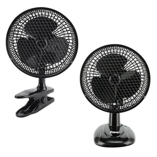 Εικόνα της Επιτραπέζιος Ανεμιστήρας Primo 2in1 15cm 20W Black PRTF-80540