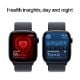 Εικόνα της Apple Watch Series 10 GPS 42mm Jet Black Case with Ink Sport Loop Band MWWG3QF/A