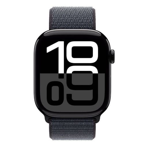Εικόνα της Apple Watch Series 10 GPS 42mm Jet Black Case with Ink Sport Loop Band MWWG3QF/A