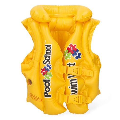 Εικόνα της Παιδικό Γιλέκο Κολύμβησης Intex Pool School Deluxe 50x47 cm Yellow I03403120