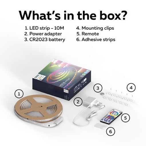 Εικόνα της LED Strip Calex Vista RGBIC 10m 4101000500