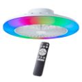 Εικόνα της Ανεμιστήρας Οροφής Brilliant Salerno 48.5cm με LED Φωτισμό RGBIC 3000-6500K & Τηλεχειριστήριο 40W White G60020/05
