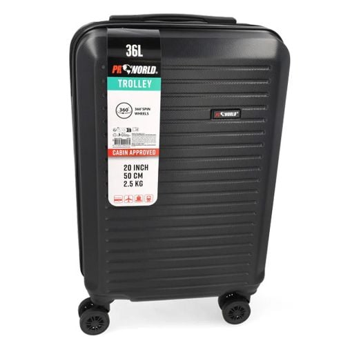 Εικόνα της Σετ Βαλίτσες ProWorld (46cm/43cm/36.5cm) Black DG4700050