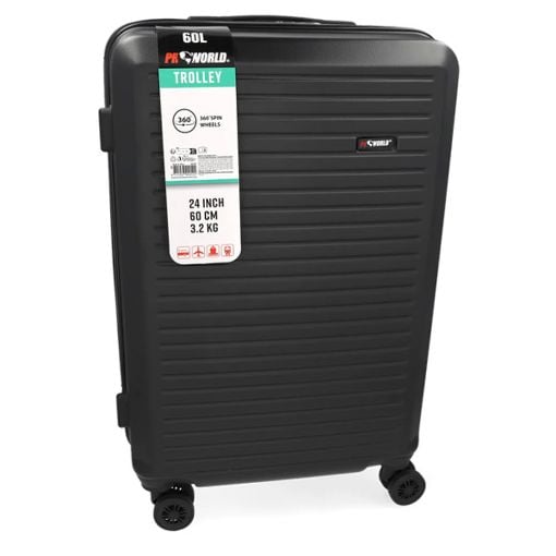 Εικόνα της Σετ Βαλίτσες ProWorld (46cm/43cm/36.5cm) Black DG4700050