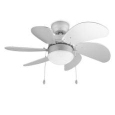Εικόνα της Ανεμιστήρας Οροφής Tristar 76cm με Φωτισμό Ε27 60W Silver VE-5810