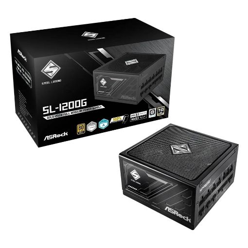 Εικόνα της Τροφοδοτικό ASRock Steel Legend SL-1200G Full Modular 80 Plus Gold 1200W Black 90-UXS120-GFEAAA