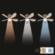Εικόνα της Ανεμιστήρας Οροφής 123LED 53cm με LED Φωτισμό 2200-6500K & Τηλεχειριστήριο 25W Sand