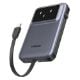 Εικόνα της Power Bank Ugreen PB511 2 x USB-C & USB-A with Built-In Cable 10000mAh 30W Grey 35603B