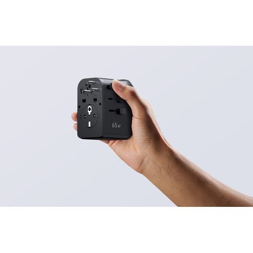 Εικόνα της Αντάπτορας Πρίζας Ταξιδιού Ugreen Universal 2x USB-C & USB-A 65W Black 55001