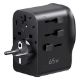 Εικόνα της Αντάπτορας Πρίζας Ταξιδιού Ugreen Universal 2x USB-C & USB-A 65W Black 55001