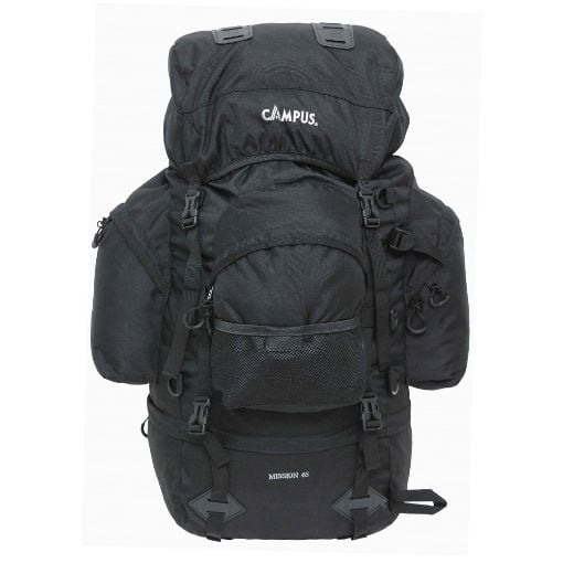 Εικόνα της Σακίδιο Πλάτης Campus Mission Στρατιωτικό 65lt Black 810-8123-14