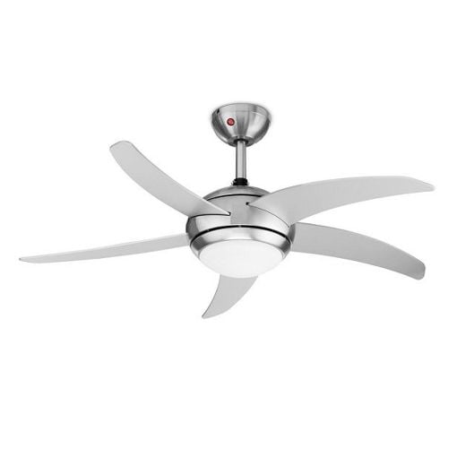 Εικόνα της Ανεμιστήρας Οροφής Tristar 112cm με Φωτισμό E14 & Τηλεχειριστήριο 60W Silver VE-5815