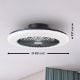 Εικόνα της Ανεμιστήρας Οροφής Brilliant Salerno 48.5cm με LED Φωτισμό RGB 3000-6500K & Τηλεχειριστήριο 40W Black G60020/06