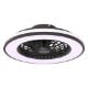 Εικόνα της Ανεμιστήρας Οροφής Calex 49cm με LED Φωτισμό RGB 2700-6500K & Τηλεχειριστήριο 48W Black/White 5701000800