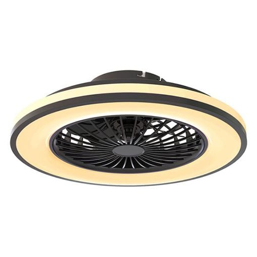 Εικόνα της Ανεμιστήρας Οροφής Calex 49cm με LED Φωτισμό RGB 2700-6500K & Τηλεχειριστήριο 48W Black/White 5701000800