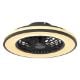 Εικόνα της Ανεμιστήρας Οροφής Calex 49cm με LED Φωτισμό RGB 2700-6500K & Τηλεχειριστήριο 48W Black/White 5701000800