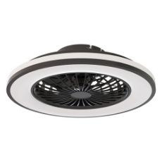 Εικόνα της Ανεμιστήρας Οροφής Calex 49cm με LED Φωτισμό RGB 2700-6500K & Τηλεχειριστήριο 48W Black/White 5701000800
